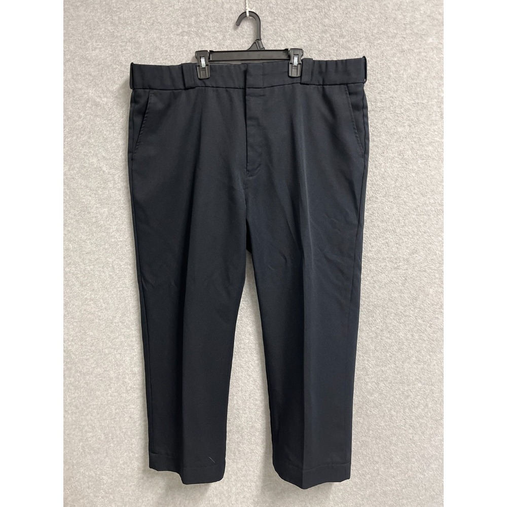 Elbeco Classic Textrop Dress Pants Men 46R Black Straight Career Formal Business